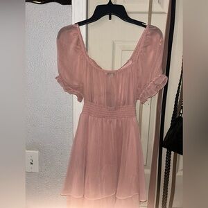 Elegant Pink Women's Dress